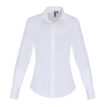 Weiß - Front - Premier - Bluse für Damen Langärmlig