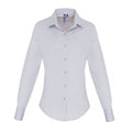 Silber - Front - Premier - Bluse für Damen Langärmlig