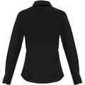 Schwarz - Back - Premier - Bluse für Damen Langärmlig