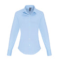 Hellblau - Front - Premier - Bluse für Damen Langärmlig