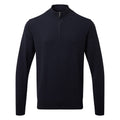 Marineblau - Front - Asquith & Fox - Sweatshirt, Mit Reißverschluss für Herren