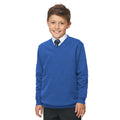 Royalblau - Back - AWDis Academy Kinder Junior Schul Sweatshirt mit V-Ausschnitt (2 Stück-Packung)