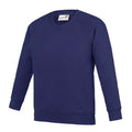 Violett - Front - AWDis Academy Kinder Schul Sweatshirt, Rundhals (2 Stück-Packung)