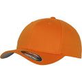 Orange - Front - Yupoong Herren Baseball-Kappe Flexfit (2 Stück-Packung)