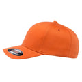 Orange - Back - Yupoong Herren Baseball-Kappe Flexfit (2 Stück-Packung)