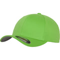 Grün - Front - Yupoong Herren Baseball-Kappe Flexfit (2 Stück-Packung)