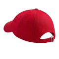 Rot - Side - Beechfield Unisex Baseballkappe mit niedrigem Profil aus Baumwolle (2 Stück-Packung)
