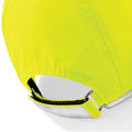 Neongelb - Side - Beechfield Unisex Baseball Kappe Hi Vis (2 Stück-Packung)