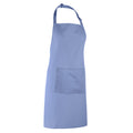 Mittelblau - Back - Premier Damen Schürze mit Tasche bunt (2 Stück-Packung)