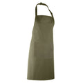 Olive - Back - Premier Damen Schürze mit Tasche bunt (2 Stück-Packung)