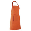 Orange - Back - Premier Damen Schürze mit Tasche bunt (2 Stück-Packung)