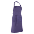 Violett - Back - Premier Damen Schürze mit Tasche bunt (2 Stück-Packung)