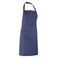 Marineblau - Back - Premier Damen Schürze mit Tasche bunt (2 Stück-Packung)