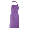 Kräftiges Violett - Back - Premier Damen Schürze mit Tasche bunt (2 Stück-Packung)