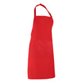Erdbeerrot - Back - Premier Damen Schürze mit Tasche bunt (2 Stück-Packung)