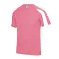 Marineblau-Schneeweiß - Lifestyle - Just Cool Herren Sport T-Shirt Cool Contrast