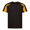 Schwarz-Gold - Back - Just Cool Herren Sport T-Shirt Cool Contrast