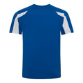 Royalblau-Schneeweiß - Back - Just Cool Herren Sport T-Shirt Cool Contrast