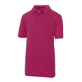 Dunkles Pink - Front - Just Cool Kinder Sport Polo Shirt (2 Stück-Packung)
