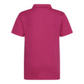 Dunkles Pink - Back - Just Cool Kinder Sport Polo Shirt (2 Stück-Packung)