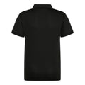 Schwarz - Back - Just Cool Kinder Sport Polo Shirt (2 Stück-Packung)