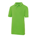 Limette - Front - Just Cool Kinder Sport Polo Shirt (2 Stück-Packung)