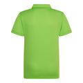 Limette - Back - Just Cool Kinder Sport Polo Shirt (2 Stück-Packung)