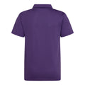 Violett - Back - Just Cool Kinder Sport Polo Shirt (2 Stück-Packung)
