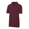 Burgunder - Front - Just Cool Kinder Sport Polo Shirt (2 Stück-Packung)