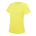 Neongelb - Front - AWDis Just Cool Damen Sport T-Shirt unifarben