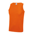 Electric Orange - Front - AWDis Just Cool Herren Sport Tank Top Gym