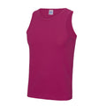 Dunkles Pink - Front - AWDis Just Cool Herren Sport Tank Top Gym