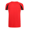 Feuerrot-Schwarz - Back - Just Cool Kinder Sport T-Shirt Unisex