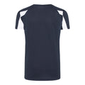 Marineblau-Schneeweiß - Back - Just Cool Kinder Sport T-Shirt Unisex