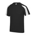 Schwarz-Schneeweiß - Front - Just Cool Kinder Sport T-Shirt Unisex