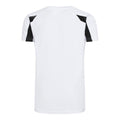 Schneeweiß-Schwarz - Back - Just Cool Kinder Sport T-Shirt Unisex