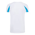 Schneeweiß-Saphirblau - Back - Just Cool Kinder Sport T-Shirt Unisex
