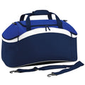 Marineblau-Königsblau-Weiß - Front - BagBase Teamwear Sport Reisetasche - Sporttasche, 54 Liter (2 Stück-Packung)