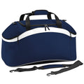 Marineblau-Weiß - Front - BagBase Teamwear Sport Reisetasche - Sporttasche, 54 Liter (2 Stück-Packung)