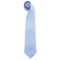 Mittelblau - Front - Premier Herren Krawatte Colours, unifarben (2 Stück-Packung)