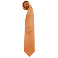 Orange - Front - Premier Herren Krawatte Colours, unifarben (2 Stück-Packung)