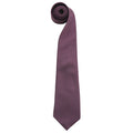 Violett - Front - Premier Herren Krawatte Colours, unifarben (2 Stück-Packung)