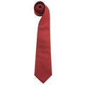 Burgunder - Front - Premier Herren Krawatte Colours, unifarben (2 Stück-Packung)