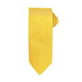 Sonnenblumengelb - Front - Herren Krawatte mit dezentem Waffelmuster (2 Stück-Packung)