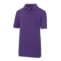 Violett - Front - AWDis Just Cool Kinder Sport Polo Shirt