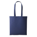 Marineblau - Front - Einkaufstasche - Henkeltasche (2 Stück-Packung)