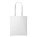 Weiß - Front - Einkaufstasche - Henkeltasche (2 Stück-Packung)