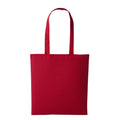 Rot - Front - Einkaufstasche - Henkeltasche (2 Stück-Packung)