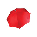 Rot - Front - Kimood Unisex Golf Regenschirm, automatische Öffnung (2 Stück-Packung)