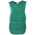 Emerald - Front - Premier Damen Arbeitsschürze mit Tasche (2 Stück-Packung)
